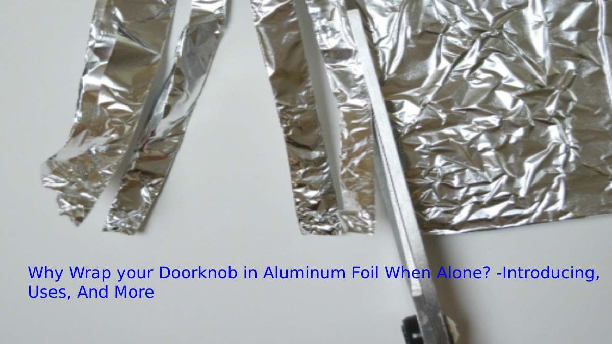 Why Wrap your Doorknob in Aluminum Foil? -Introducing, Uses, And More