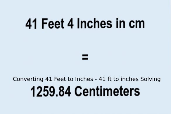 Converting 41 Feet to Inches - 41 ft to inches Solving