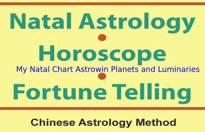 My Natal Chart Astrowin Planets and Luminaries