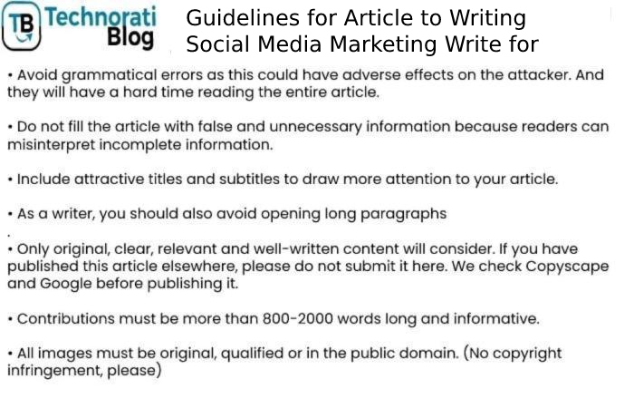 Guidelines for Article to Writing Social Media Marketing Write for Us