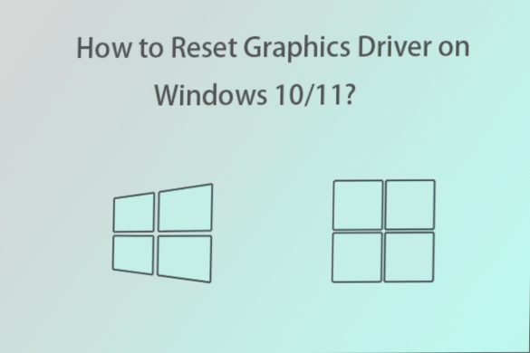 reset your graphics driver
