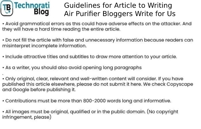 Guidelines for Article to Writing Big Data Write for Uste For The Venture Beat Blog - Air purifies Write for Us 