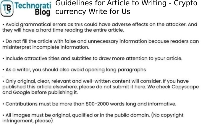 Guidelines for Article to Writing crypto currency Write For Us