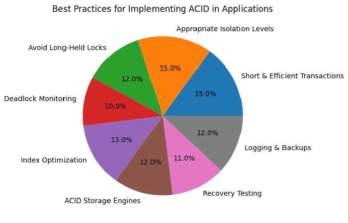 best practices for implementing acid in applications